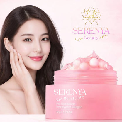 Perle di Collagene Rosa™️- Crema Viso Idratante con Capsule al Collagene
