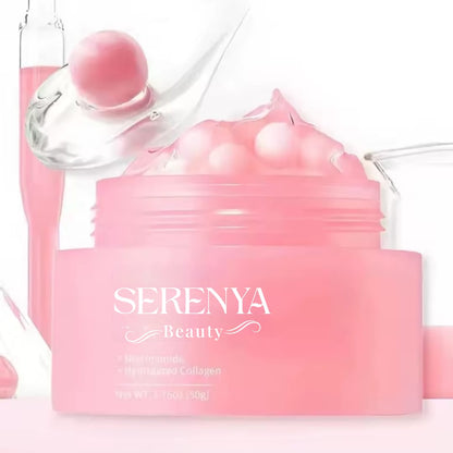 Perle di Collagene Rosa™️- Crema Viso Idratante con Capsule al Collagene