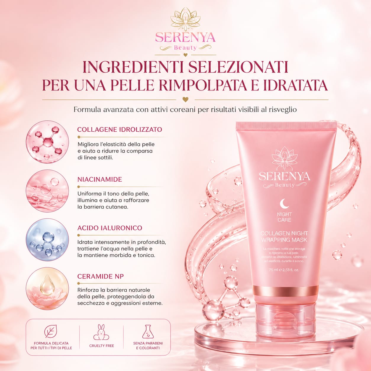 Collagen Night Mask™️- Maschera Notte Coreana al Collagene