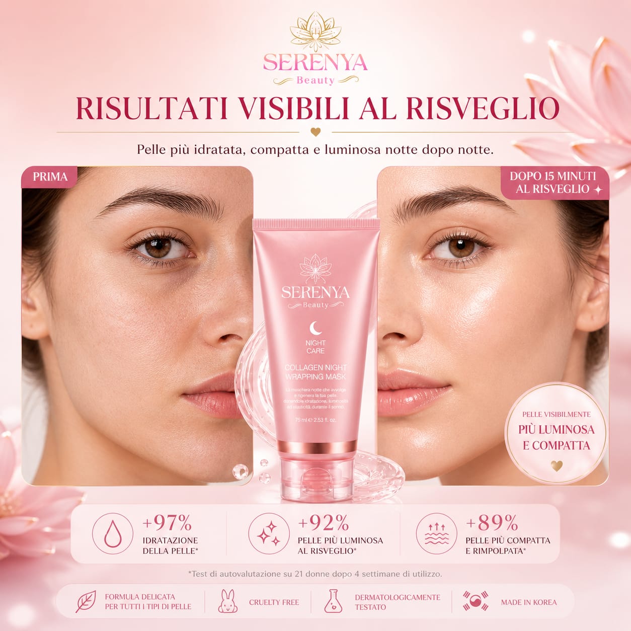 Collagen Night Mask™️- Maschera Notte Coreana al Collagene